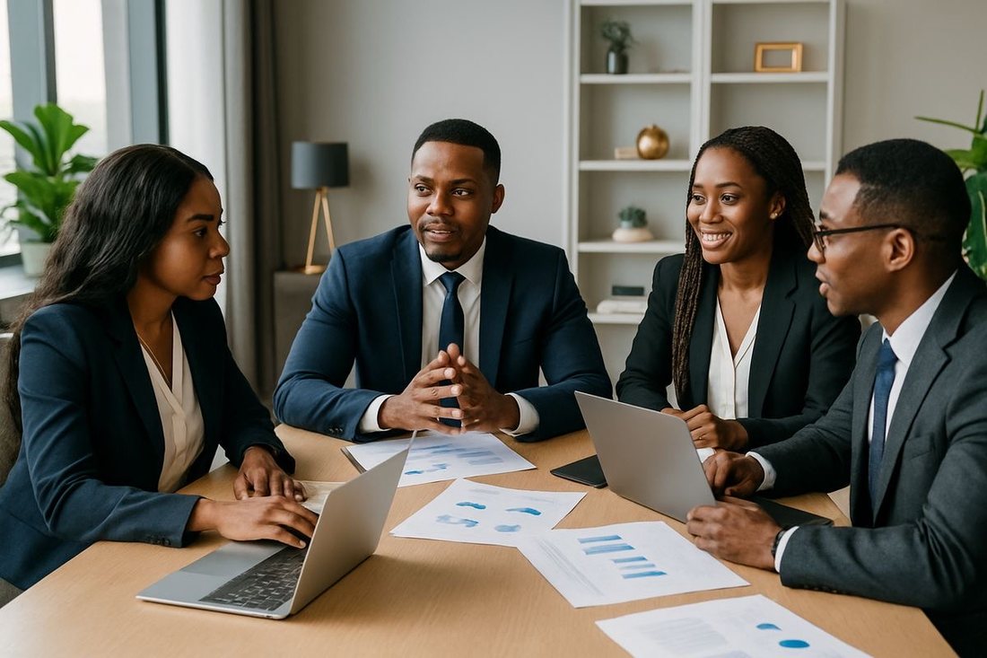 Réunion professionnelle — projet entreprise AEC